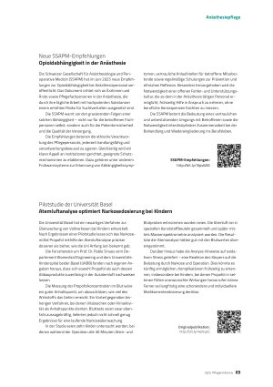 Vorschauseite 2: Anästhesiepflege Nachrichten Neuer Katheterschlauch Ultraschall statt Röntgen für bessere Lokalanästhesie