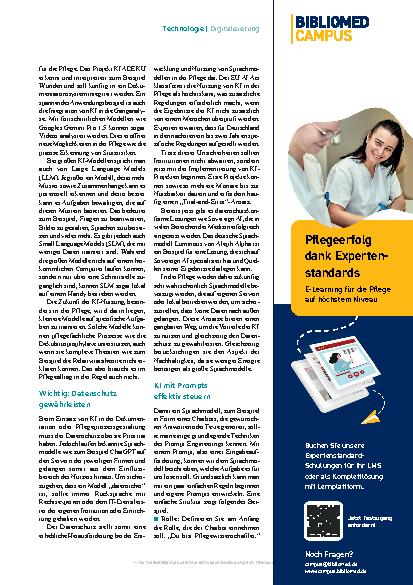 Vorschauseite 2: KI in der Pflege: Auf das Training kommt es an