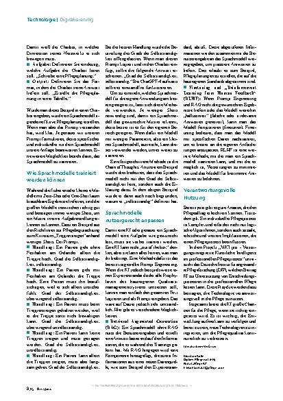 Vorschauseite 3: KI in der Pflege: Auf das Training kommt es an