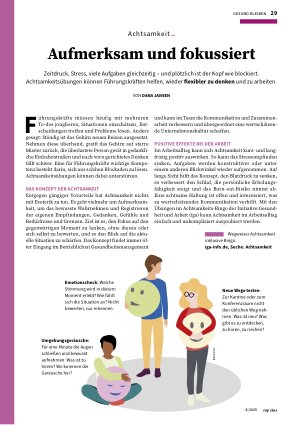 Vorschauseite 1: Aufmerksam und fokussiert