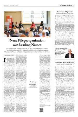 Vorschauseite 1: Neue Pflegeorganisation mit Leading Nurses