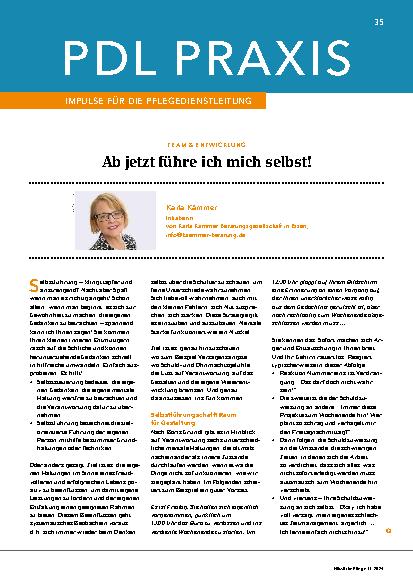 Vorschauseite 1: Ab jetzt führe ich mich selbst!