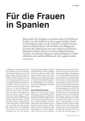Vorschauseite 1: Für die Frauen in Spanien