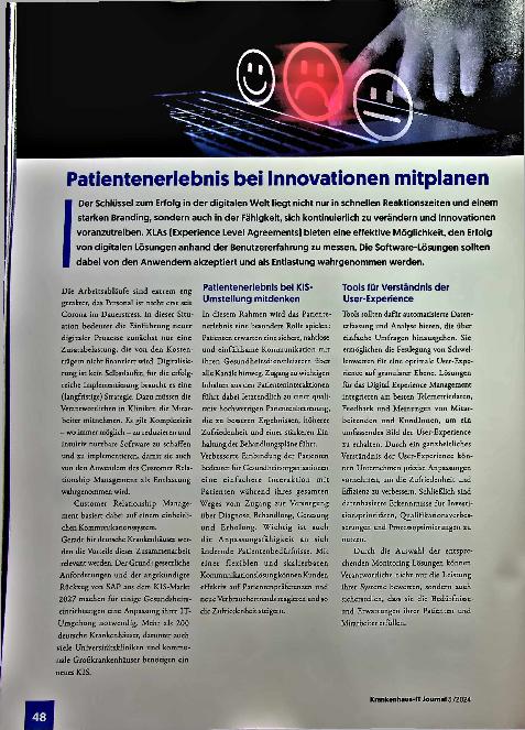 Vorschauseite 1: Patientenerlebnis bei Innovationen mitplanen