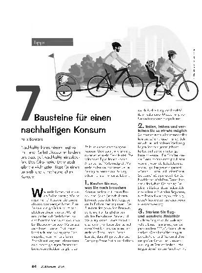 Vorschauseite 1: 7 Bausteine für einen nachhaltigen Konsum