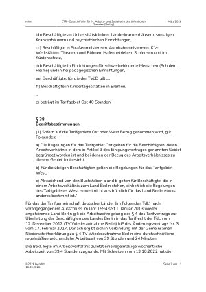 Vorschauseite 3: I. Tarifrecht