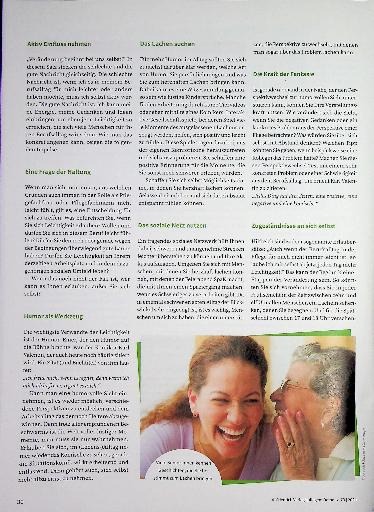 Vorschauseite 3: Leichtigkeit und Pflegealltag - ein Widerspruch? Über einen humorvollen Umgang mit belastenden Situationen