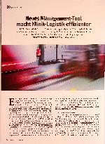 Vorschauseite 1: Neues Management-Tool macht Klinik-Logistik effizienter.