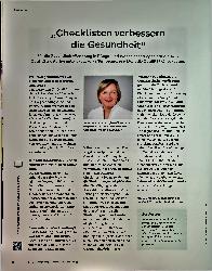 Vorschauseite 1: "Checklisten verbessern die Gesundheit"