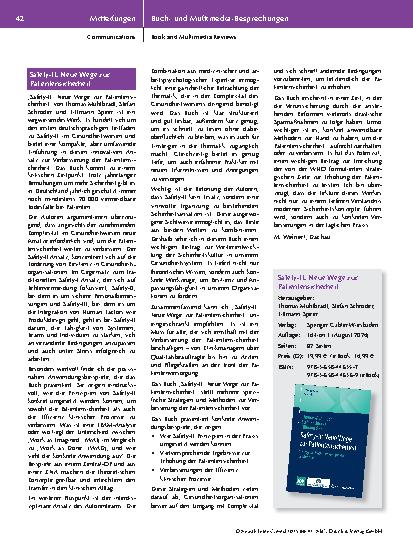 Vorschauseite 1: Safety-II: Neue Wege zur Patientensicherheit
