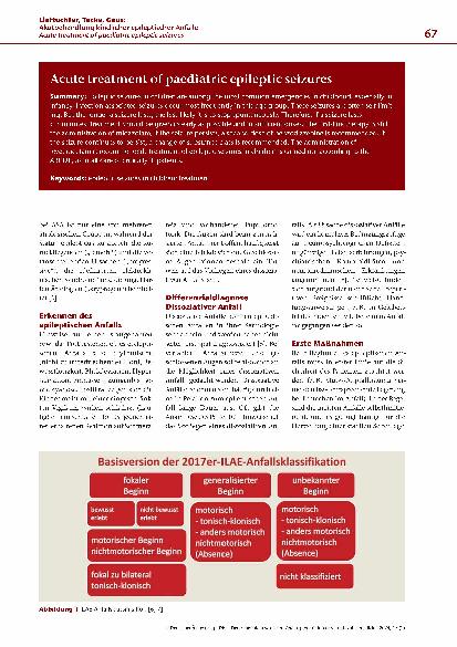 Vorschauseite 2: Akutbehandlung kindlicher epileptischer Anfälle