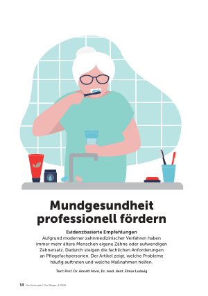 Vorschauseite 1: Mundgesundheit professionell fördern