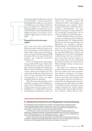 Vorschauseite 2: Mundgesundheit professionell fördern