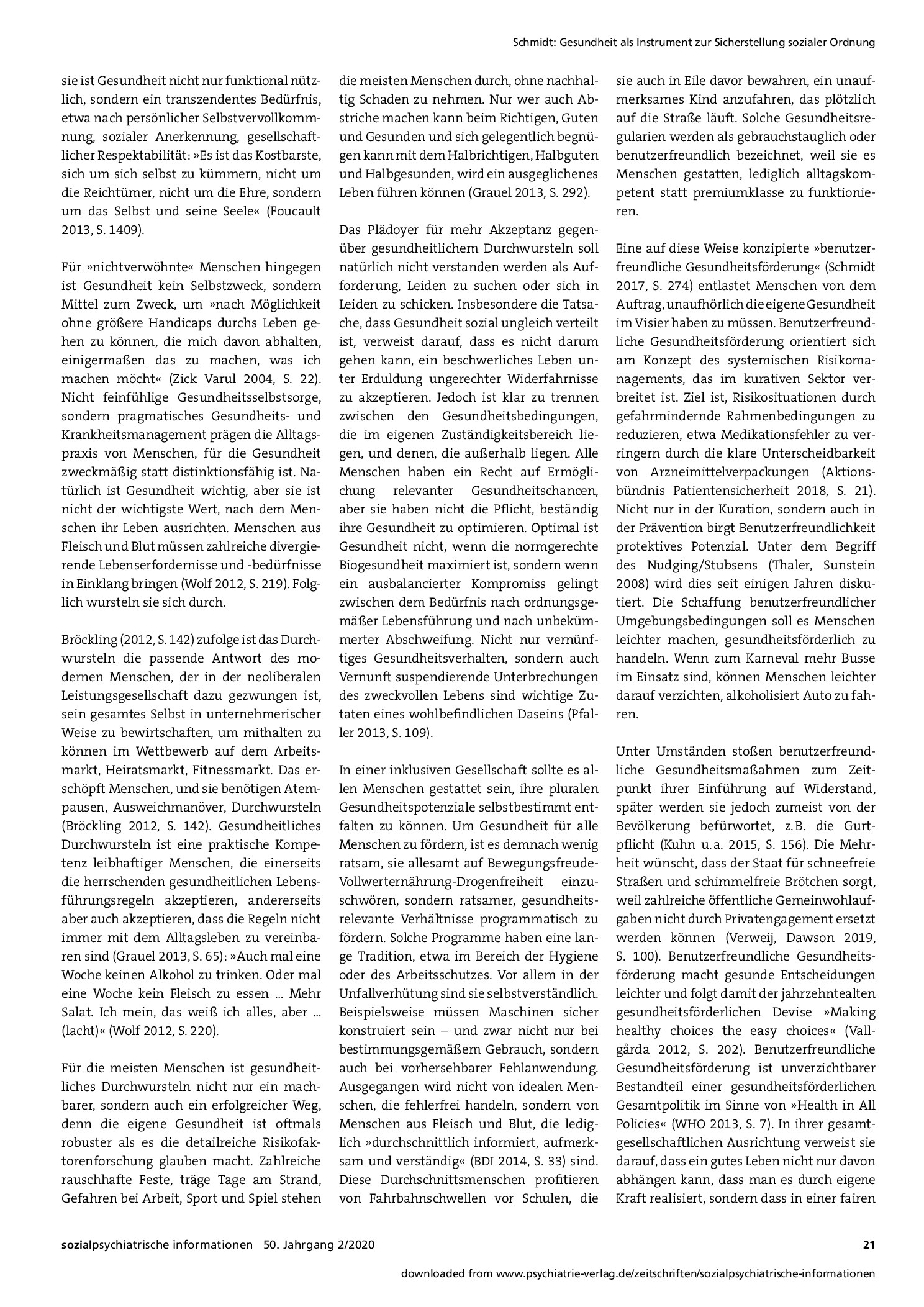 Vorschauseite 4: Gesundheit als Instrument zur Sicherstellung sozialer Ordnung