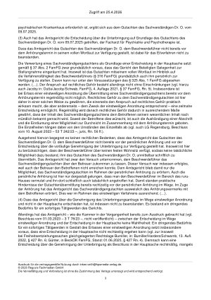 Vorschauseite 3: Zur Unterbringung