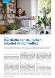 Vorschauseite 1: Die Hälfte der Deutschen arbeitet im Homeoffice.