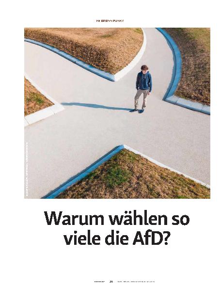 Vorschauseite 1: Warum wählen so viele die AfD?