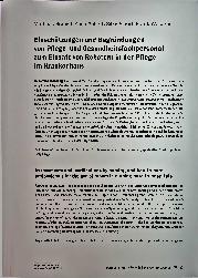 Vorschauseite 1: Einschätzungen und Begründungen von Pflegeund Gesundheitsfachpersonal zum Einsatz von Robotern in der Pflege im Krankenhaus