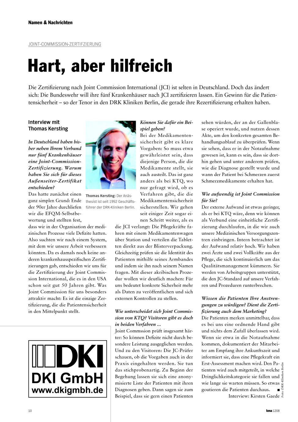 Vorschauseite 1: Hart, aber hilfreich
