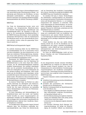 Vorschauseite 2: BEREIT – Begleitung beruflicher Wiedereingliederung im Anschluss an stationäre bzw. ganztägig ambulante Rehabilitationsmaßnahmen
