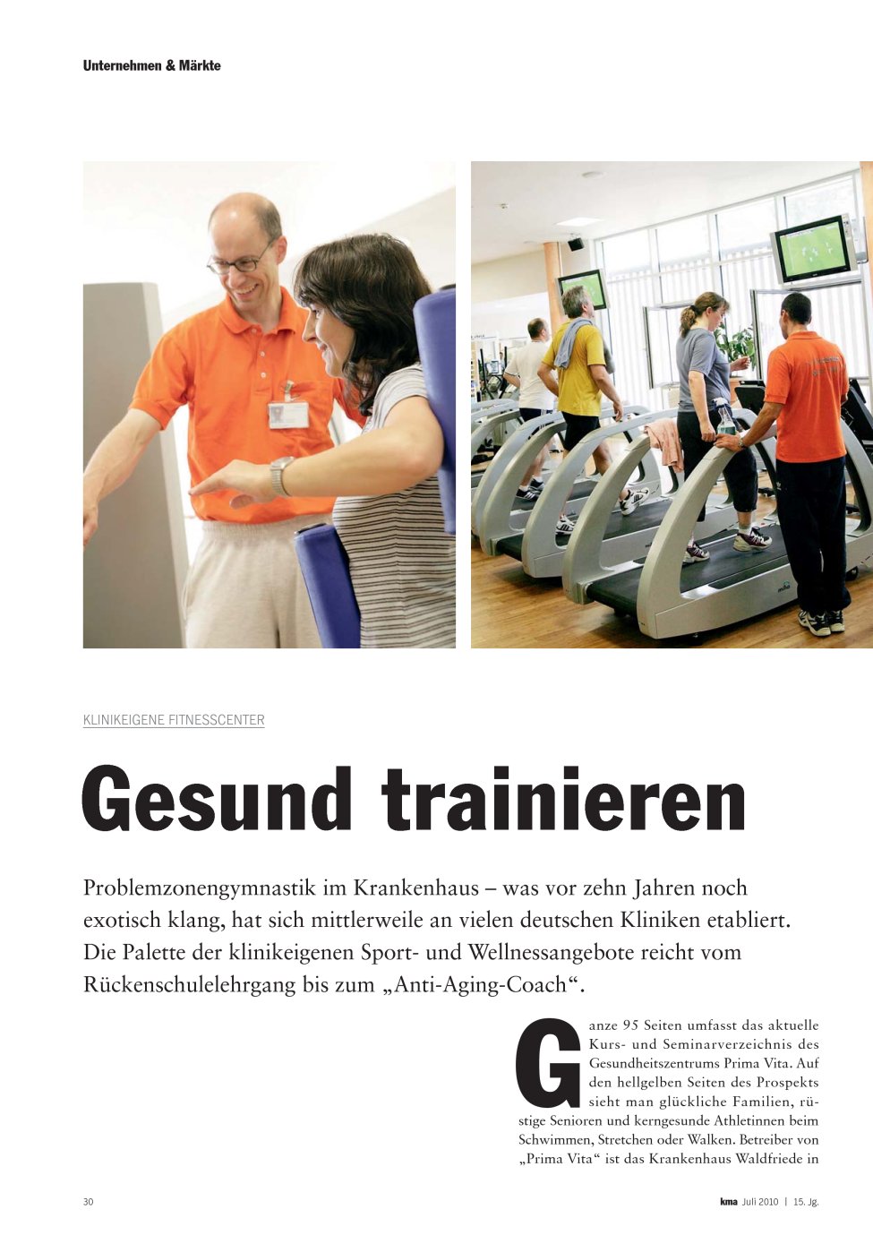 Vorschauseite 1: Gesund trainieren