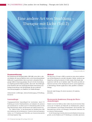 Vorschauseite 1: Eine andere Art von Strahlung – Therapie mit Licht (Teil 2)