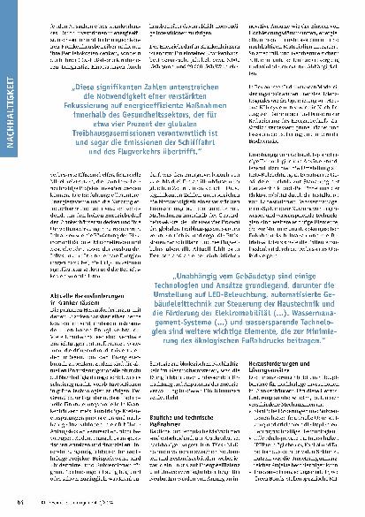 Vorschauseite 2: Green Hospitals: Nachhaltige Transformation von Krankenhäusern