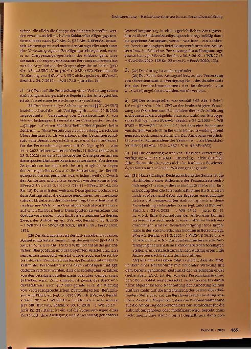 Vorschauseite 3: Nachholung einer versäumten Personalratsanhörung