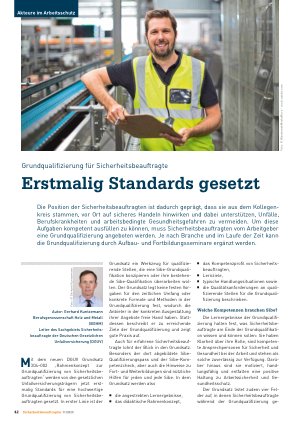 Vorschauseite 1: Grundqualifizierung für Sicherheitsbeauftragte Erstmalig Standards gesetzt