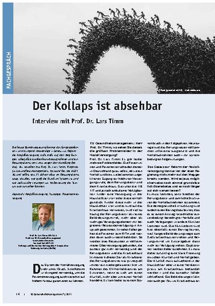 Vorschauseite 1: Der Kollaps ist absehbar