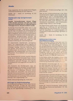 Vorschauseite 2: Pflegekräfte sollen mehr Kompetenzen bekommen