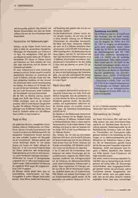 Vorschauseite 3: Viren auf dem Vormarsch: Cybersicherheit im Umfeld der Covid-19-Pandemie