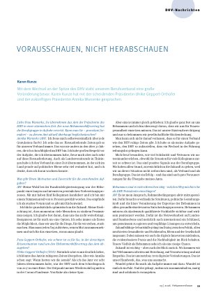 Vorschauseite 1: Vorausschauen, nicht Herabschauen