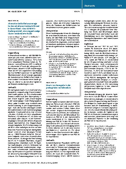 Vorschauseite 4: Umsetzbarkeit erweiterter Reanimationsmaßnahmen im außerklinischen Kreislaufstillstand durch das Medical Intervention Car