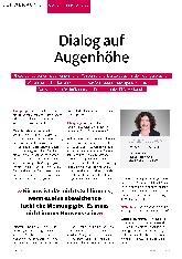 Vorschauseite 1: Dialog auf Augenhöhe