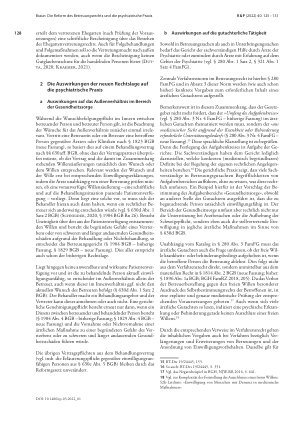 Vorschauseite 4: Die Reform des Betreuungsrechts und die psychiatrische Praxis