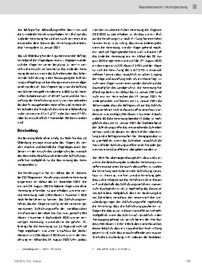 Vorschauseite 2: Hemmung der Verjährung von Arzthaftungsansprüchen