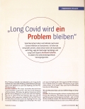 Vorschauseite 2: "Long Covid wird ein Problem bleiben"