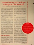 Vorschauseite 2: Multiple Sklerose: Mit Laufbandtraining zum Gleichgewicht?