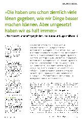 Vorschauseite 1: »Die haben uns schon ziemlich viele Ideen gegeben, wie wir Dinge besser machen können. Aber umgesetzt haben wir es halt immer. « Dritte Adressatenbefragung in der Grazer Kinderund…