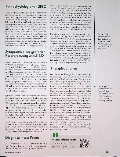 Vorschauseite 2: Vom Fett zur Fehlbesiedlung Wie die Fettverdauung SIBO beeinflusst