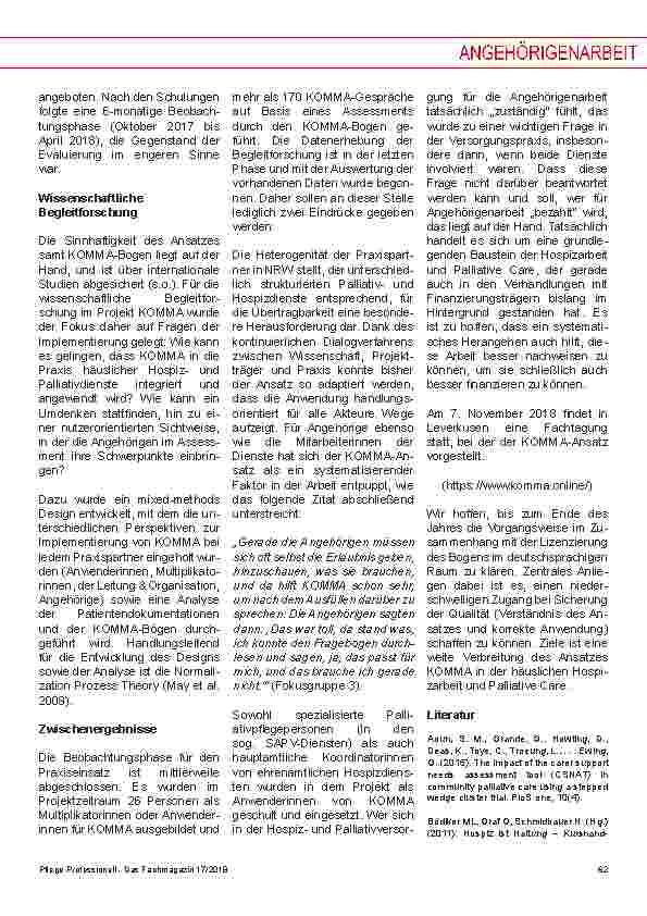 Vorschauseite 4: Angehörigenarbeit in der häuslichen Hospizund Palliativversorgung