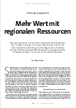 Vorschauseite 2: STROHBALLENHÄUSER Mehr Wert mit regionalen Ressourcen