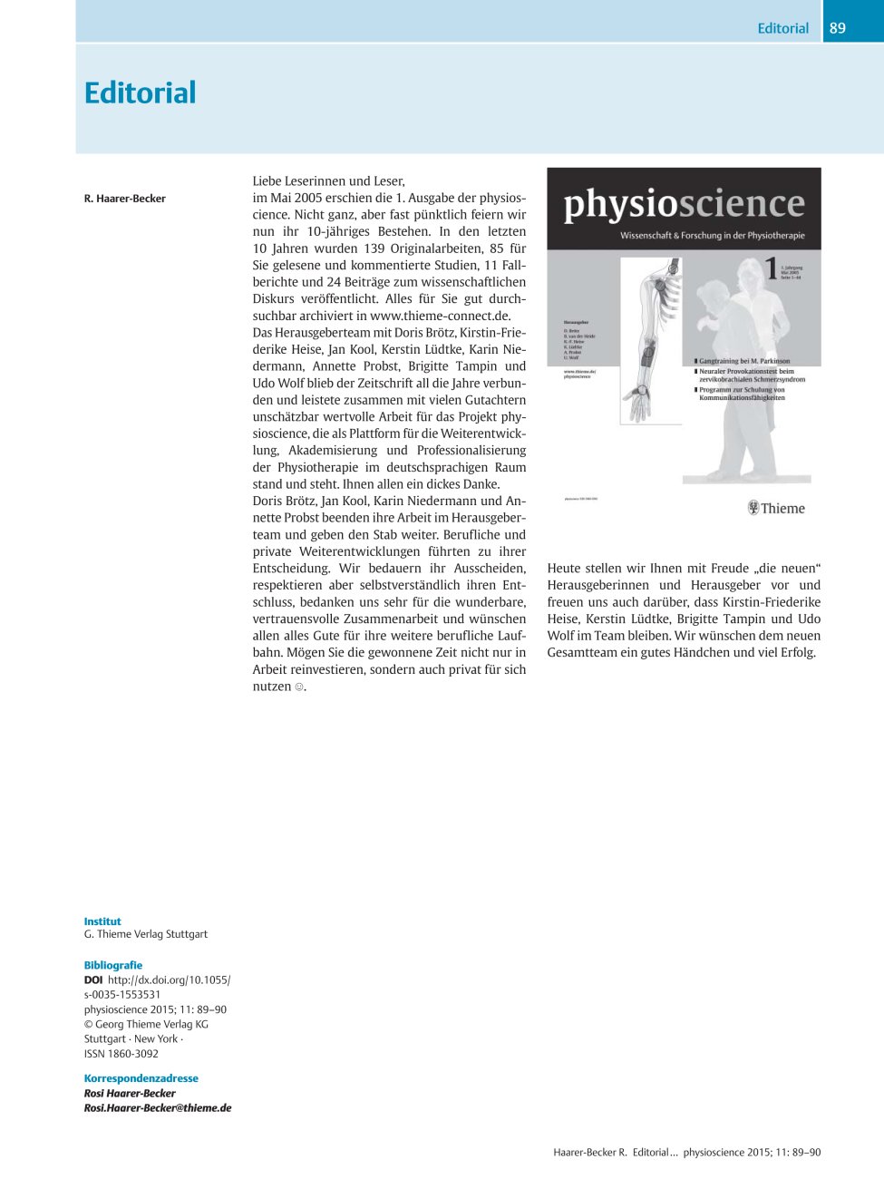 Vorschauseite 1: Editorial