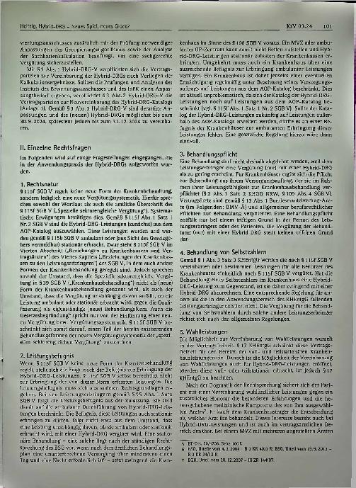 Vorschauseite 4: Hybrid-DRG - Neues Spiel, neues Glück?