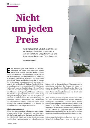 Vorschauseite 1: Nicht um jeden Preis