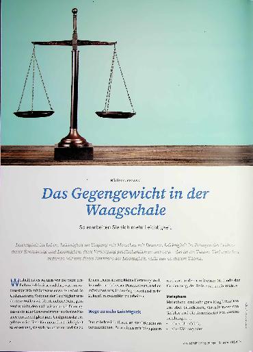 Vorschauseite 1: Das Gegengewicht in der Waagschale: So erarbeiten Sie sich mehr Leichtigkeit