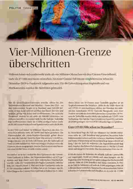 Vorschauseite 1: Vier-Millionen-Grenze überschritten