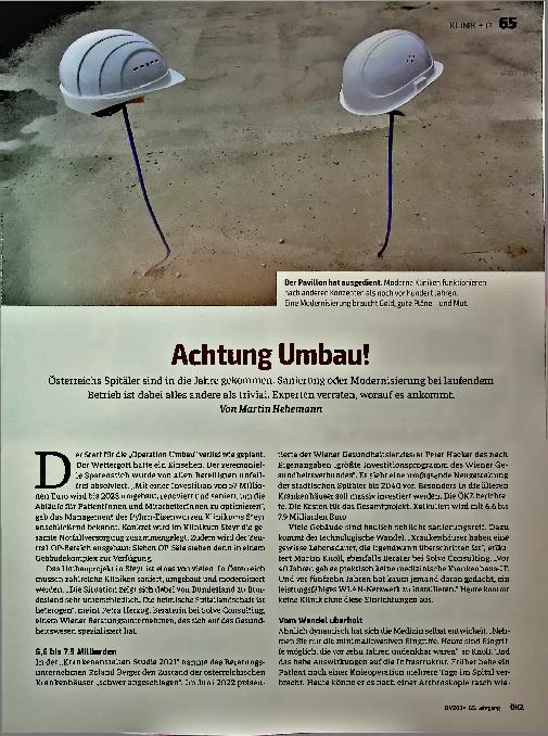 Vorschauseite 1: Achtung Umbau!