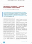 Vorschauseite 1: Care und Case Management - eine Lücke im Gesundheitsund Sozialwesen